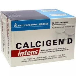 CALCIGEN D Intens 1000 mg/880 I.E. chewing tablets, 120 pcs
