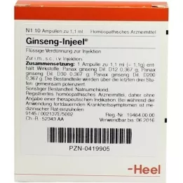 GINSENG INJEEL ampoules, 10 pcs