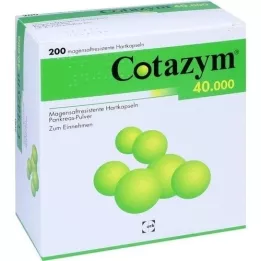 COTAZYM 40,000 pellet gastric -resistant capsules, 200 pcs