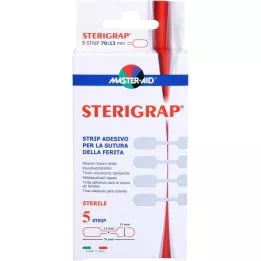 STERIGRAP Wound seam strips 13x70 mm bone shape, 5 pcs