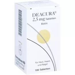 DEACURA 2.5 mg de tabletas, 100 pz