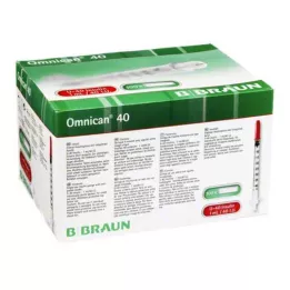 OMNICAN Insulin syringe 1 ml U40 with channel 0.30x12 mm single, 100x1 pcs