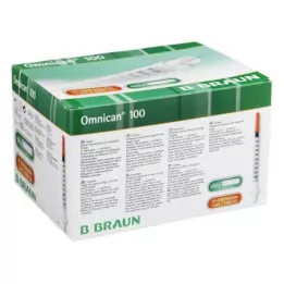 OMNICAN Insulin syringe 1 ml U100 with channel 0.30x8 mm single, 100x1 pcs