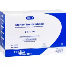 WUNDVERBAND sterile 5x7.2 cm, 100 pcs