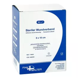 WUNDVERBAND sterile 8x10 cm, 50 pcs