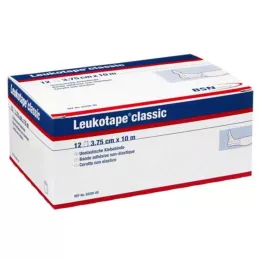 LEUKOTAPE Classic 3.75 cmx10 m white, 12 pcs
