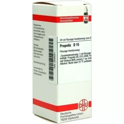 PROPOLIS D 15 Dilution, 20 ml