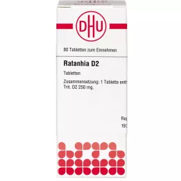 RATANHIA D 2 tablets, 80 pcs