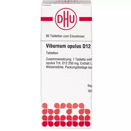 VIBURNUM OPULUS D 12 tablets, 80 pcs