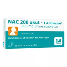 NAC 200 akut-1A Pharma effervescent tablets, 20 pcs