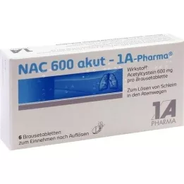 NAC 600 Akut-1a Pharma effervescent tablets, 6 pcs