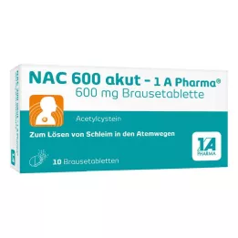 NAC 600 akut-1A Pharma effervescent tablets, 10 pcs