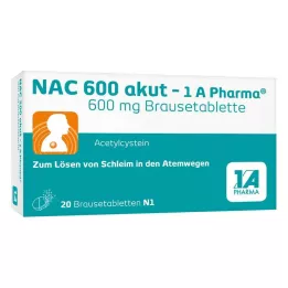 NAC 600 akut-1A Pharma effervescent tablets, 20 pcs