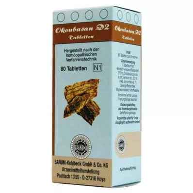 OKOUBASAN D 2 tablets, 80 pcs