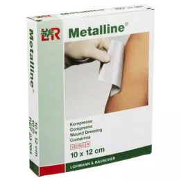 METALLINE Compresses 10x12 cm sterile, 10 pcs