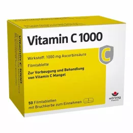 VITAMIN C 1000 film-coated tablets, 50 pcs