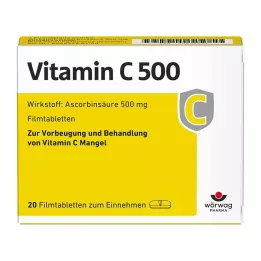VITAMIN C 500 film-coated tablets, 20 pcs