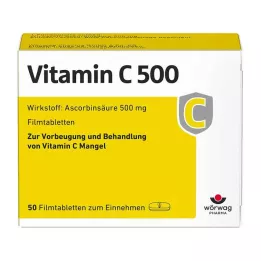 VITAMIN C 500 film-coated tablets, 50 pcs