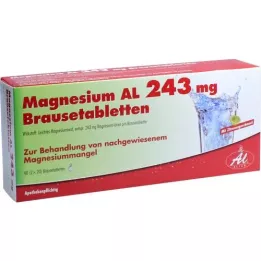MAGNESIUM AL 243 mg effervescent tablets, 40 pcs