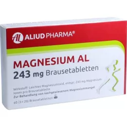 MAGNESIUM AL 243 mg effervescent tablets, 60 pcs