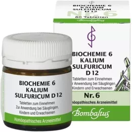 BIOCHEMIE 6 potassium sulfuricum D 12 tablets, 80 pcs