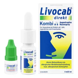 LIVOCAB direct combo 4 ml eye drops + 5 ml nasal spray, 1 pack