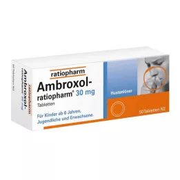 AMBROXOL-ratiopharm 30 mg cough suppressant tablets, 50 pcs