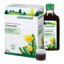 LÖWENZAHN SAFT Schoenenberger medicinal plant juices, 3X200 ml