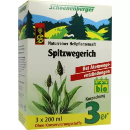 SPITZWEGERICHSAFT Schoenenberger, 3x200 ml