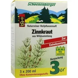 ZINNKRAUT SAFT Schoenenberger Medical plant juices, 3x200 ml