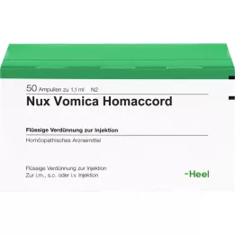 NUX VOMICA HOMACCORD ampoules, 50 pcs
