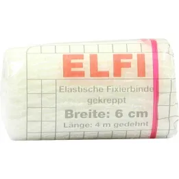 Dracoelfi elastic fixing bandage 6cmx4m creped cello, 1 piece