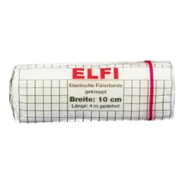 Dracoelfi elastic fixing bandage 10cmx4m creped cello, 1 piece