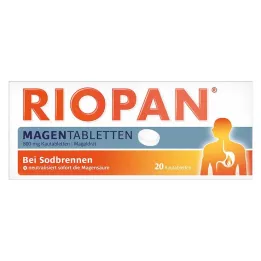 RIOPAN Stomach Tablets Chewable Tablets, 20 pcs