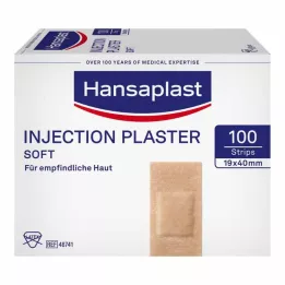HANSAPLAST Soft injection plaster strips 19x40 mm, 100 pieces