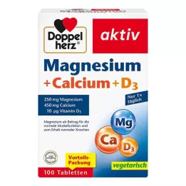 DOPPELHERZ Magnesium+Calcium+D3 tablets, 100 pcs