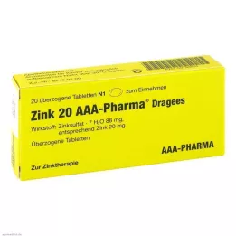 ZINK 20 AAA-Pharma Dragees, 20 pcs