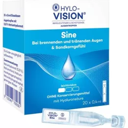 HYLO-VISION Sine single nose pipettes, 20x0.4 ml