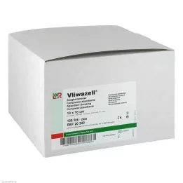 VLIWAZELL Absorbent compresses non-sterile 10x10 cm, 100 pcs