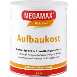 MEGAMAX Aufbaukost Schoko Pulver, 1.5 kg