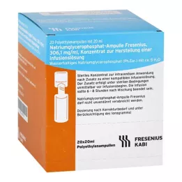NATRIUMGLYCEROPHOSPHAT Ampoule Infusion Solution Concentrate, 20X20 ml