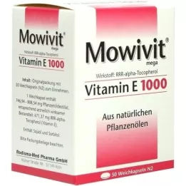MOWIVIT Cápsulas de vitamina E 1000, 50 pz