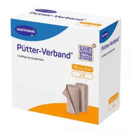 PÜTTER Bandage 10 cmx5 m, 2 pcs