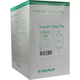 URIMED Tribag plus urine Btl. 500ml M.2cm Schl., 10 pcs