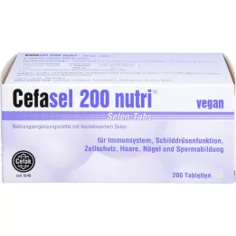 CEFASEL 200 Nutri Selen-Tabs, 200 pcs