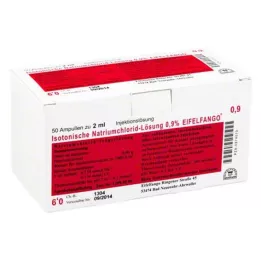 ISOTONISCHE NaCl solution 0.9% Eifelfango Inj.-Lsg., 50X2 ml