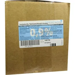 Saline solution 0.9% plastic bottle, 10X100 ml