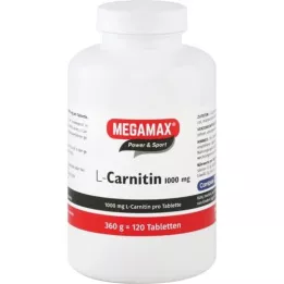 MEGAMAX L-karnitin 1000 mg tabletta, 120 db