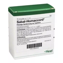 SABAL HOMACCORD ampoules, 10 pcs