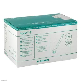 INJEKT F Fine dosing syringe 1 ml without can, 100X1 ml